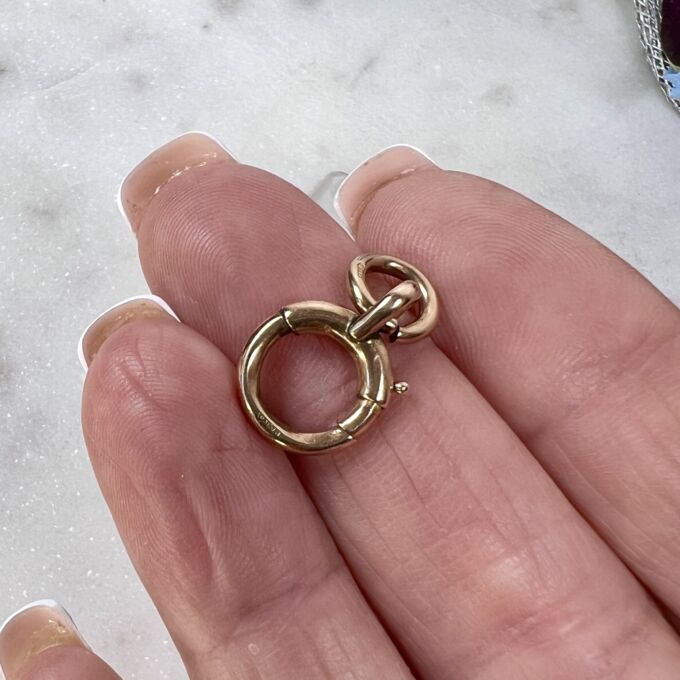 Antique Spring Bolt Ring in 9ct Rose Gold