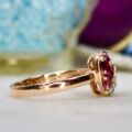 Rhodolite, Amethyst & Pink Tourmaline Ring in 10ct Gold
