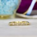 Diamond Bar Ring in 10ct Gold