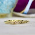 Diamond Bar Ring in 10ct Gold