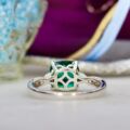 Emerald and Diamond Ring in 10ct Gold