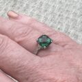 Emerald and Diamond Ring in 10ct Gold