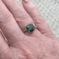 Emerald and Diamond Ring in 10ct Gold