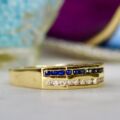 Sapphire & Diamond Ring in 14ct Gold