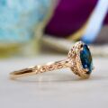 London Blue Topaz & Diamond Ring in 14ct Gold