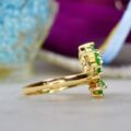 Emerald & Diamond Ring in 14ct Gold