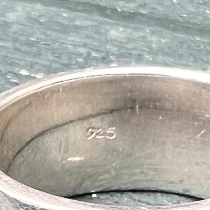 Motivational Wide Band Ring in Sterling Silver
