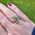 Emerald & Diamond Ring in 14ct Gold