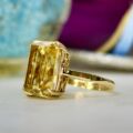 Citrine Solitaire Ring in 9ct Gold