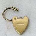 Patterned Heart padlock in 9ct Gold