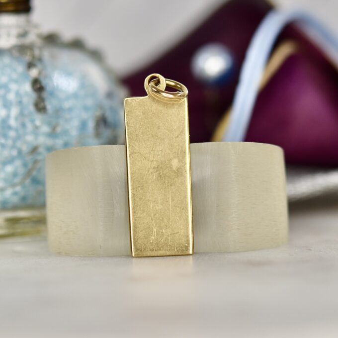 Ingot Pendant in 9ct Gold