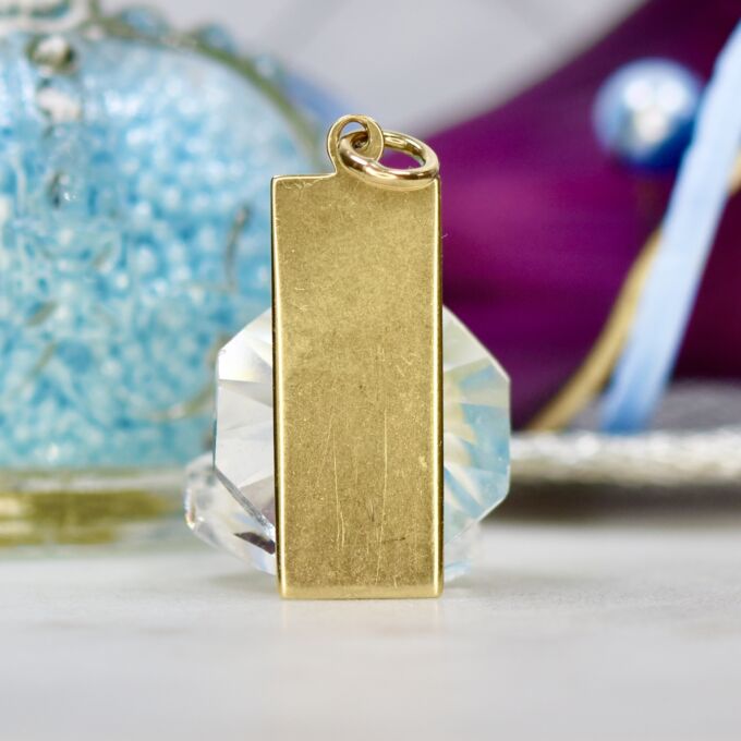 Ingot Pendant in 9ct Gold