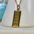 Ingot Pendant in 9ct Gold