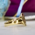 Patterned Signet Ring in 9ct Gold