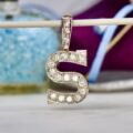 Initial Letter S Pendant in 9ct Gold