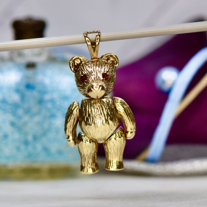 Teddy Bear Pendant in 9ct Gold
