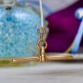 Edwardian T bar Pendant in 9ct Rose Gold