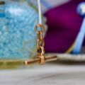 Edwardian T bar Pendant in 9ct Rose Gold