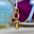 Dummy or Pacifier Charm Pendant in 9ct Gold