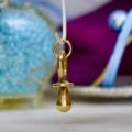 Dummy or Pacifier Charm Pendant in 9ct Gold
