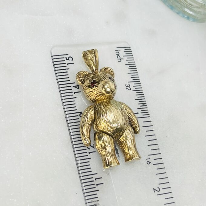 Teddy Bear Pendant in 9ct Gold