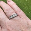 Five Stone Diamond Ring in 9ct White Gold
