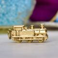 Steam Train Locomotive Pendant in 9ct Gold