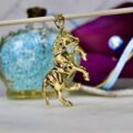 Articulated Horse Pendant in 9ct Gold