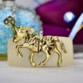 Articulated Horse Pendant in 9ct Gold