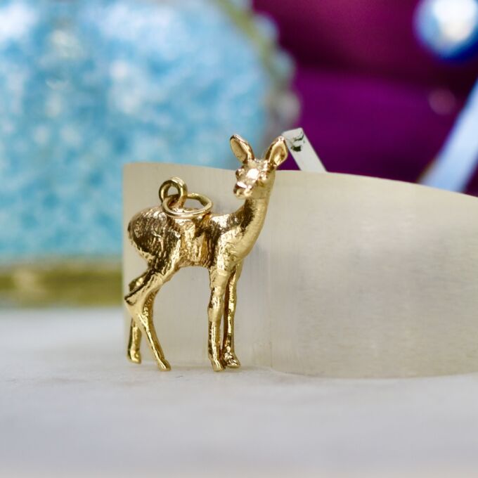 Deer Pendant in 9ct Gold