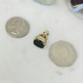Onyx Fixed Fob Pendant in 9ct Gold