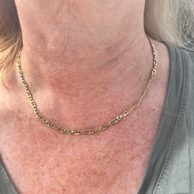 Mariner Chain Necklace in 9ct Gold