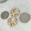 Ornate Creole Earrings in 9ct Gold