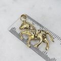 Articulated Horse Pendant in 9ct Gold