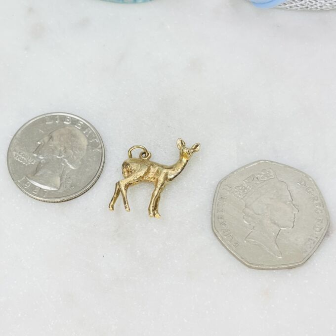 Deer Pendant in 9ct Gold