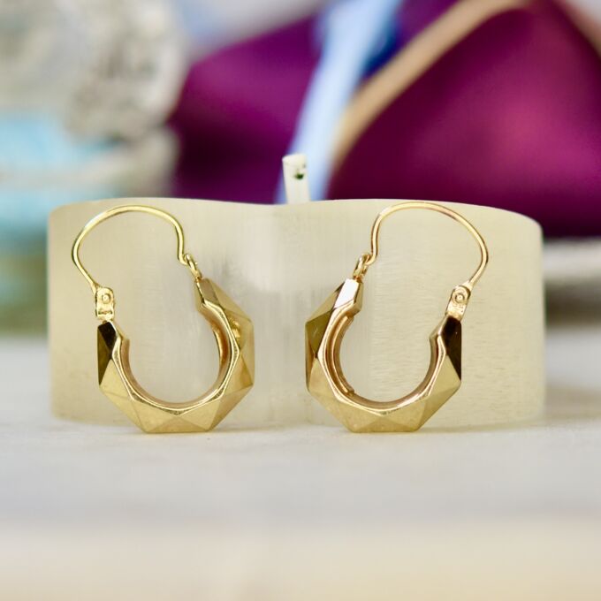 Small Hoop Earrings in 9ct Gold