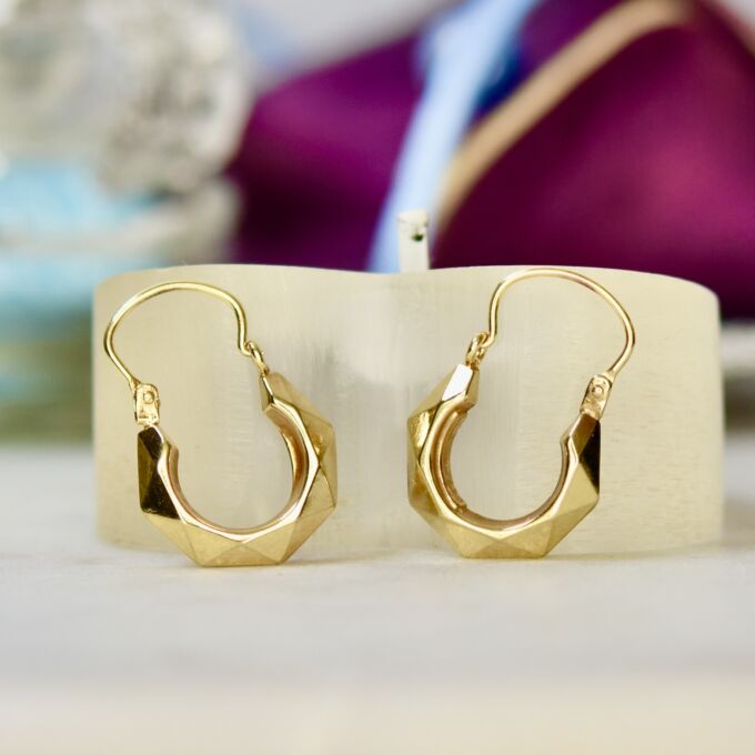 Small Hoop Earrings in 9ct Gold