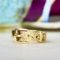Heavyweight Buckle Ring in 9ct Gold
