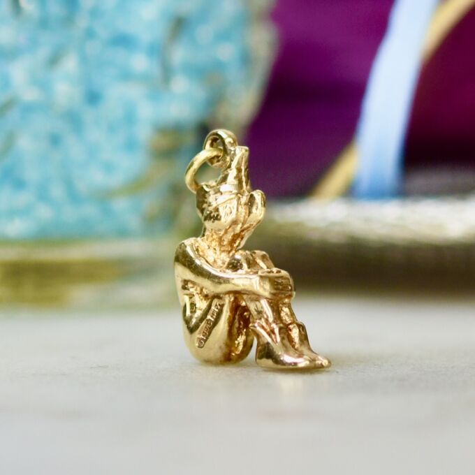 Leprechaun Charm Pendant in 9ct Gold