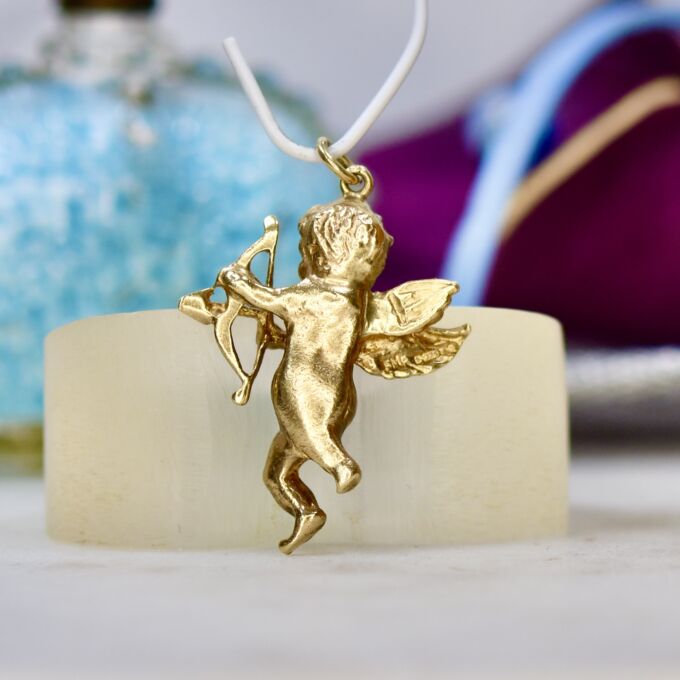 Cupid Pendant in 9ct Gold