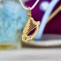 Harp Pendant in 9ct Gold