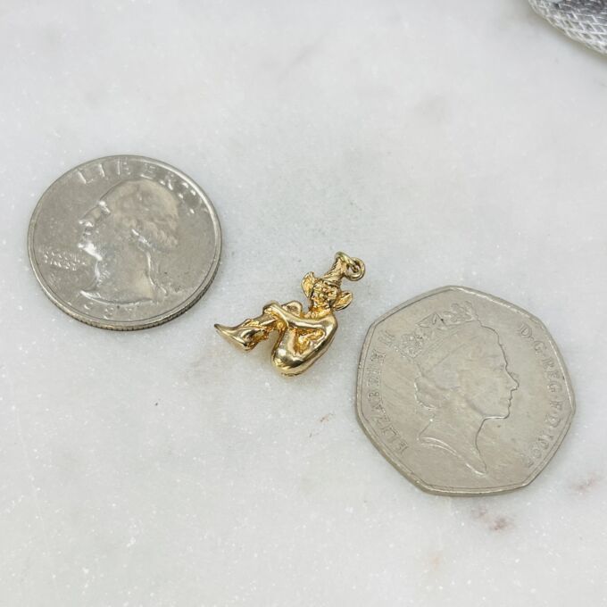 Leprechaun Charm Pendant in 9ct Gold