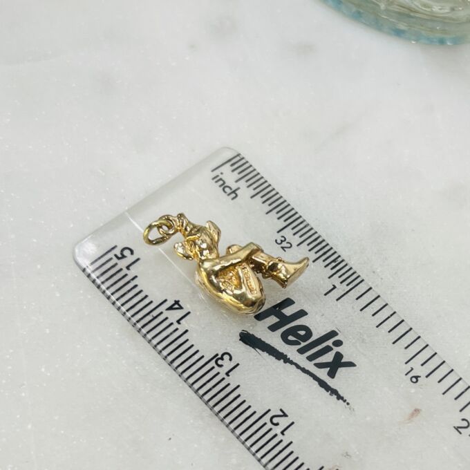 Leprechaun Charm Pendant in 9ct Gold