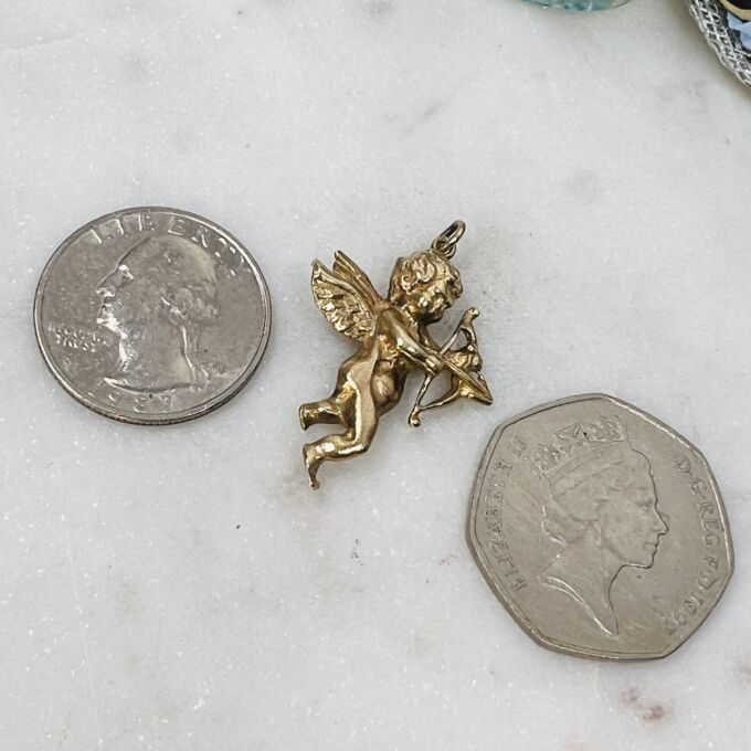 Cupid Pendant in 9ct Gold