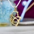 Novelty Handcuff Charm Pendant in 9ct Gold