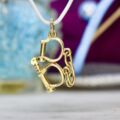 Novelty Handcuff Charm Pendant in 9ct Gold