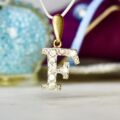 Letter F Pendant in 9ct Gold