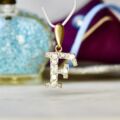 Letter F Pendant in 9ct Gold