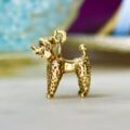Poodle Charm Pendant in 9ct Gold