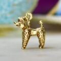 Poodle Charm Pendant in 9ct Gold